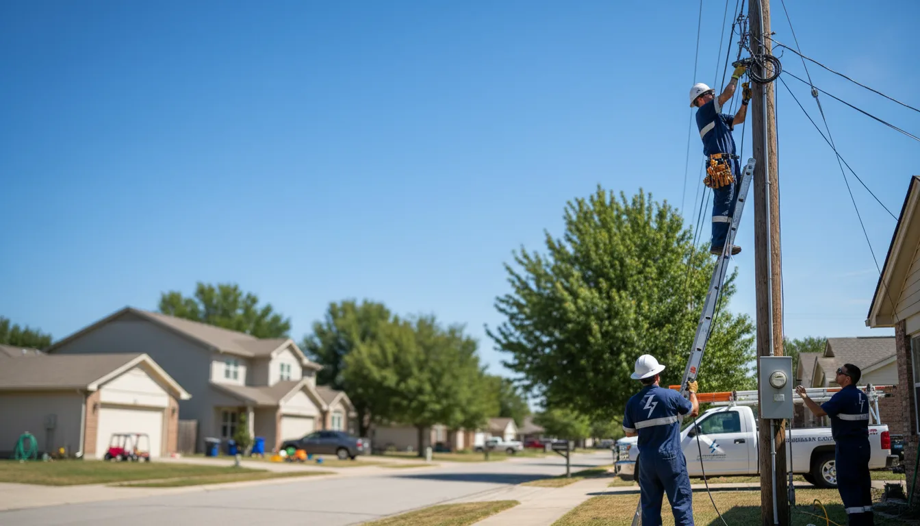 Residential electrician providing installation services in Peterson, MN